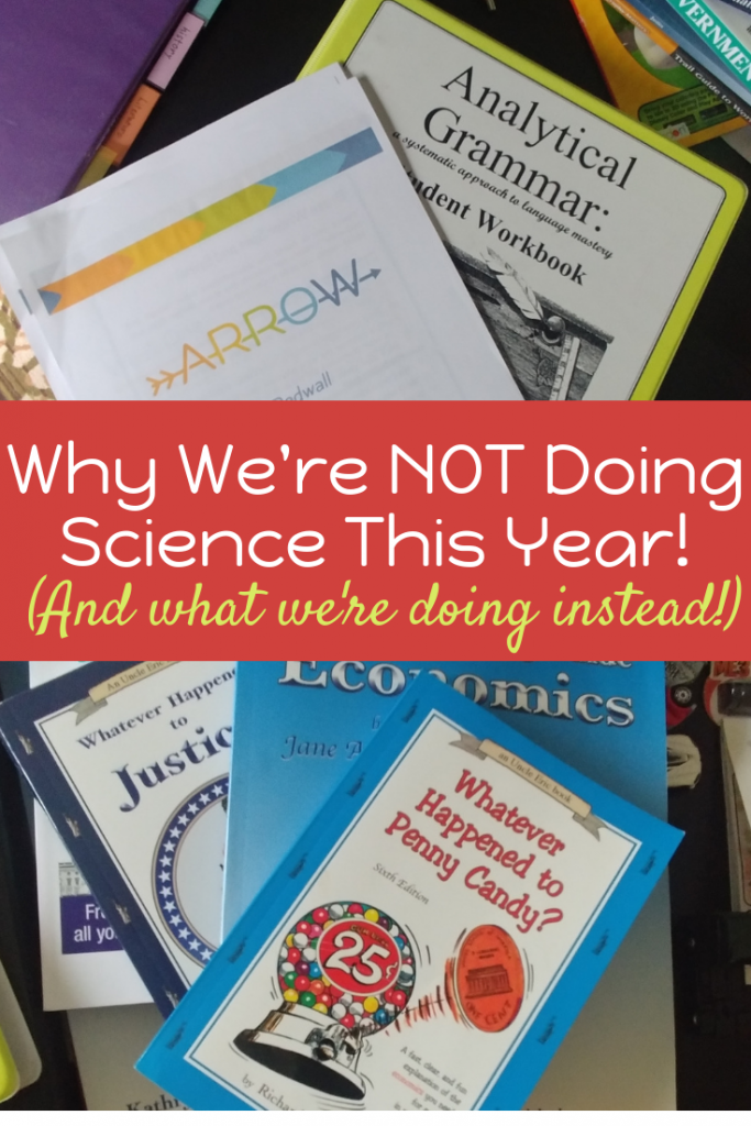 There's no science curriculum on my shelf this year! Here's what we're doing instead.