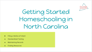 Slides for Getting Started in NC from Carolina Homeschool Conference