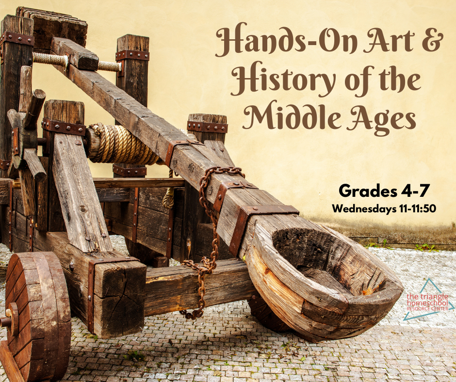 Hands-On art and history of the middle ages for upper elementary students in the Garner NC area