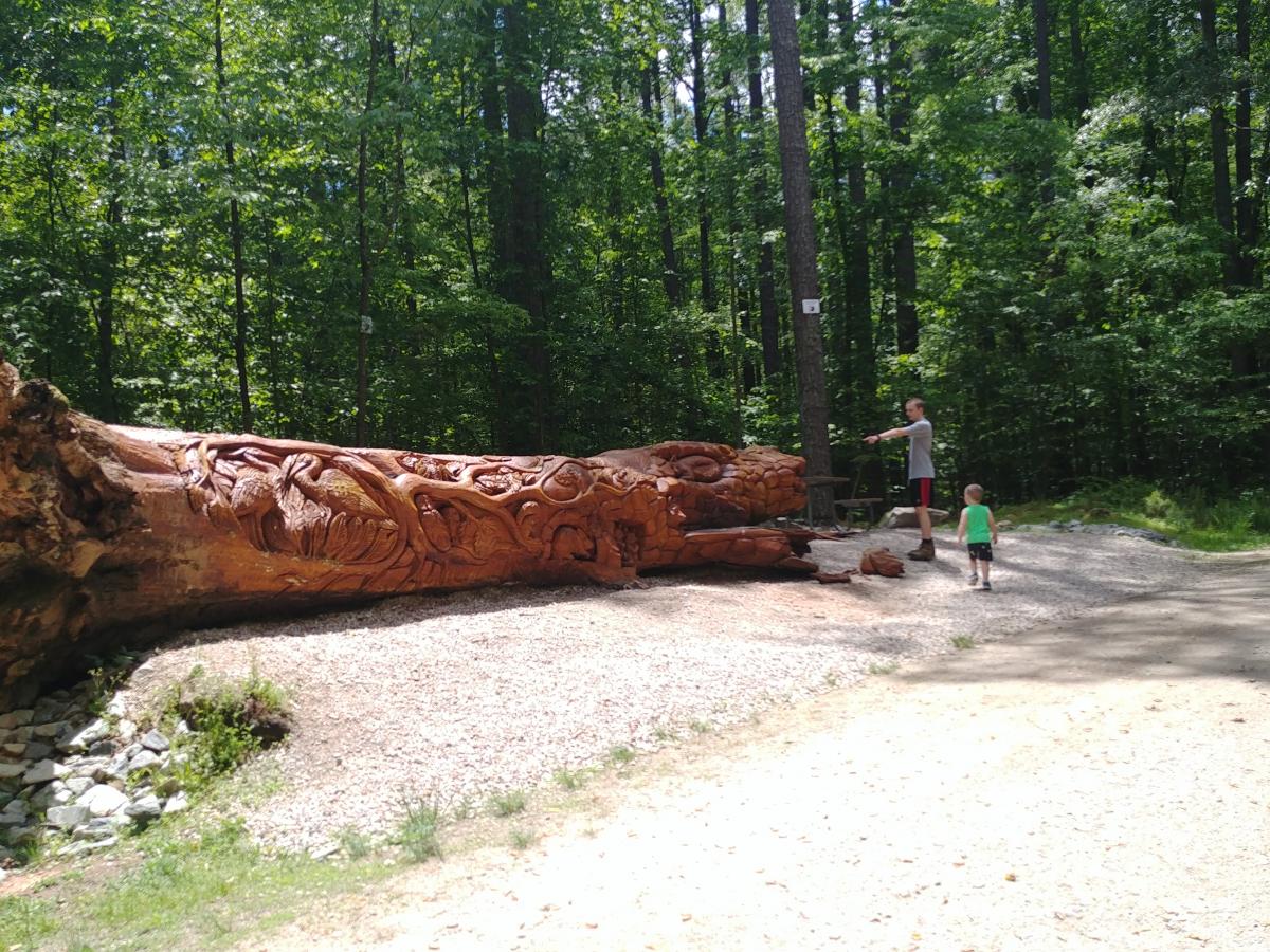 Chainsaw art in Umstead