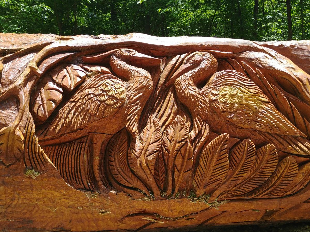 Chainsaw art in Umstead